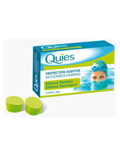 Protection Auditive Silicone Special Natation 3 Paires Quies