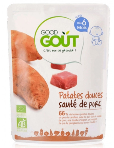 GOOD GOUT PLAT PATATESDOUCES PORC 190G