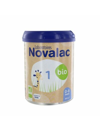 Lait en poudre Bio 1 800g De 0 à 6 mois Novalac