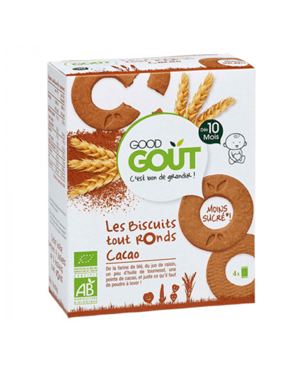 GOOD GOUT LES BISCUITS RONDS CACAO 80G