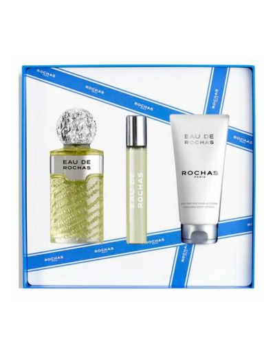 EAU DE ROCHAS Coffret ET Vaporisateur 100ml+Lait Corps 100ml+Vaporisateur 10ml