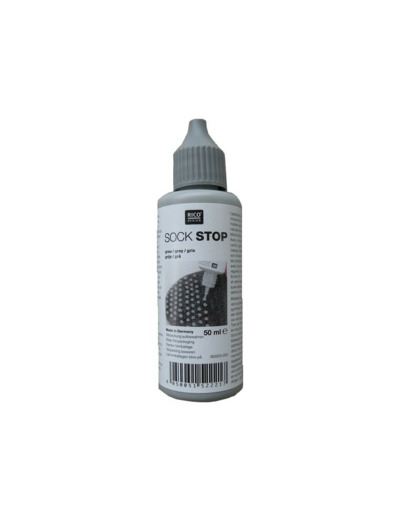 Latex antidérapant pour chaussettes gris
