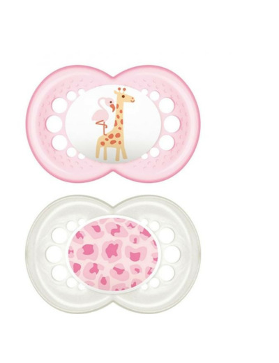 Sucettes Symetriques En Silicone Collection Classique X2 6 Mois Et Plus Mam