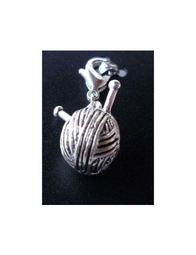 Pendentif pelote de laine argent