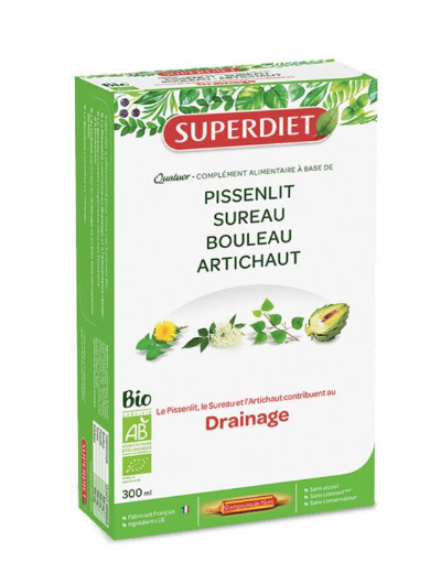 Quatuor Drainage 20 Ampoules Superdiet