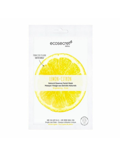 Masque Visage Extraits Naturels De Citron 20ml Eco Secret