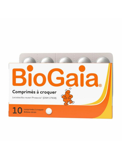 Comprimes A Croquer X10 Arome Citron Biogaia