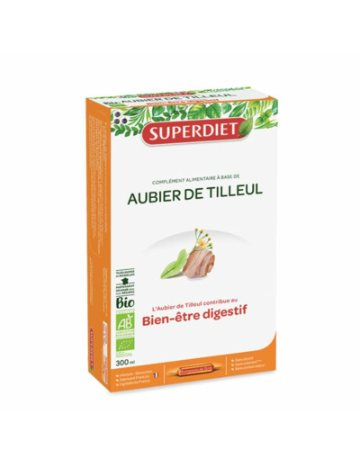 Aubier De Tilleul Bio Digestion 20 Ampoules Superdiet