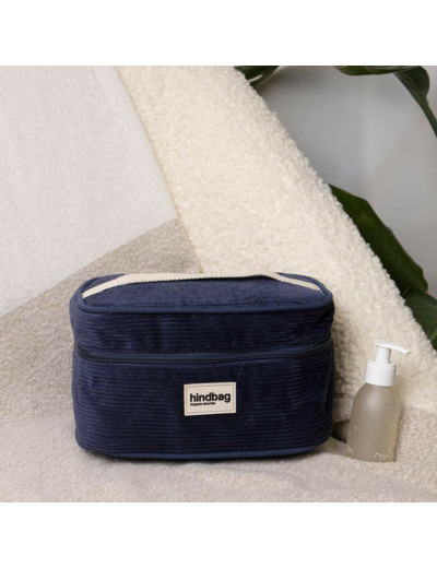 Hindbag Gaspard Petit Vanity Velours Marine
