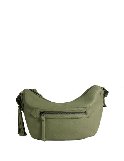 Farfouillette Grand Sac Banane Similicuir Grainé Amande