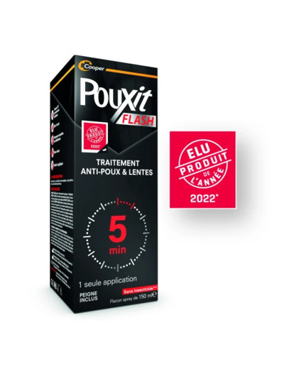 Traitement anti-poux et lentes 150ml Flash Pouxit