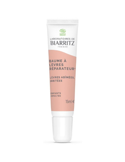 Baume à Lèvres Bio 15ml Soins Réparateurs Répare, apaise et protège Laboratoires De Biarritz