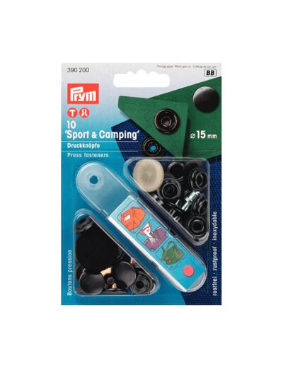 Boutons pressions + outil Prym - Sport & Camping