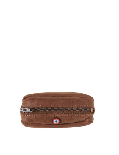 Larmorie Charles Nubuck Porte-Monnaie Terre Brunie