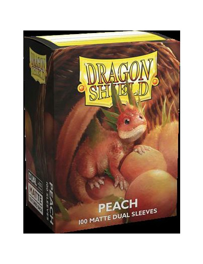 100 Dragon Shield Dual Matte - Peach