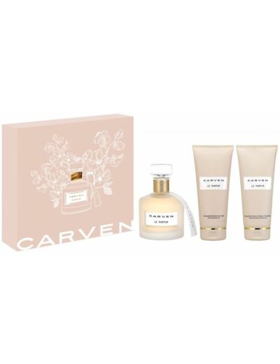 CARVEN Le Parfum Coffret EP Vaporisateur 100ml+Gel Douche 100ml+Lait Corps 100ml