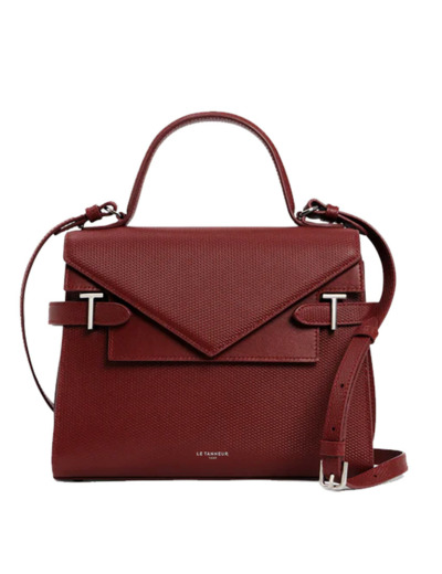 Le Tanneur Emilie Sac A Main Moyen Double Rabat Cuir Révolution