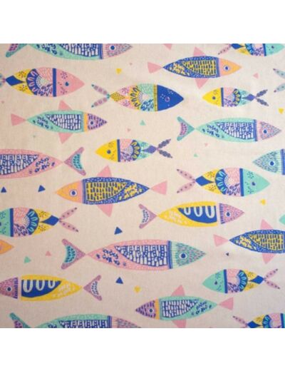 Tissu Canvas Colour Fishes - Katia Fabrics