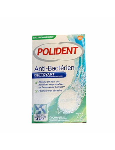 POLIDENT NETTOY BACT 72