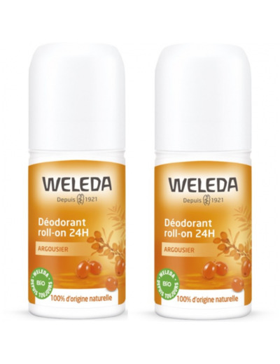 Deodorant Roll-on 24h 2x50ml Argousier Weleda