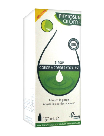 Sirop Gorge Et Cordes Vocales 150ml Phytosun Aroms