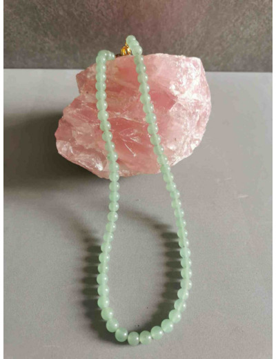 Collier aventurine verte 40cm