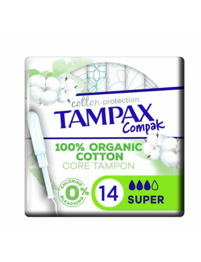 TAMPAX CPK COTT SUP X14