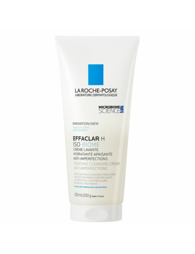 Crème lavante apaisante anti-imperfections 200 ml Iso-biome La Roche-Posay