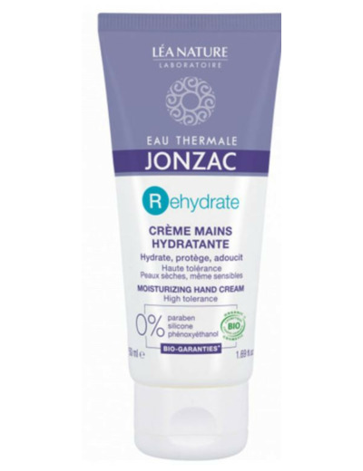 Creme Mains Ultra Hydratante Bio Rehydrate Peaux Seches 50ml Eau thermale Jonzac