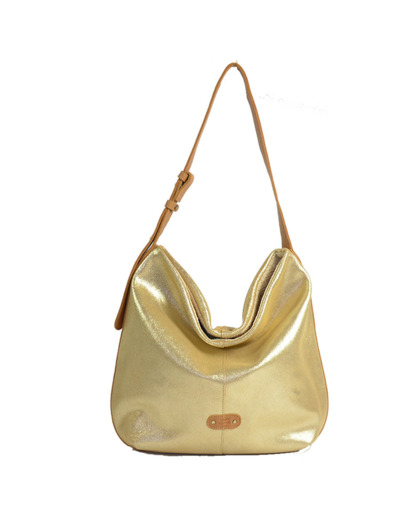 Mila Louise Maeli XC Sac Hobo Cuir Irisé Ambre