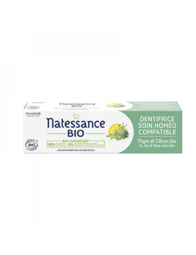 Dentifrice soin homeo compatible 75ml Natessance