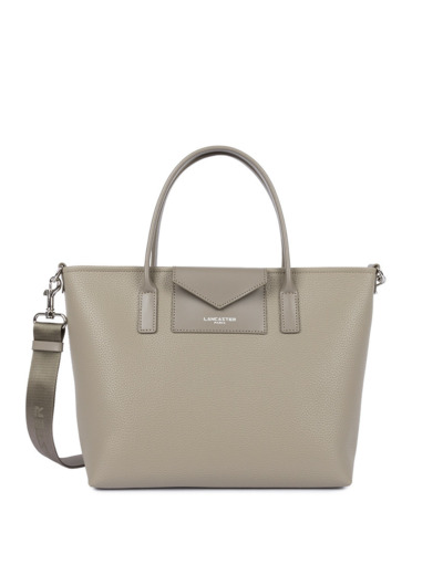 Lancaster Maya Double Kba Sac Cabas 517-102 Galet Fonce