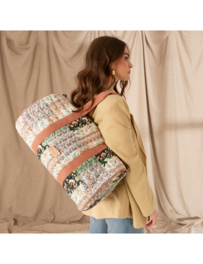 Woomen Ixora Bloom Sac polochon toile coton BIO Mix Flowers