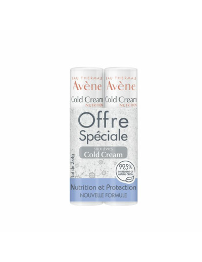 AVENE COLD CREAM STICKS LEVRES 2X4G