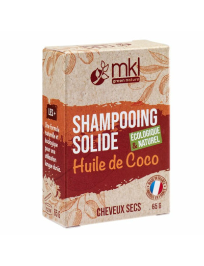Shampooing Solide A L'huile De Coco 65gr Cheveux secs Mkl