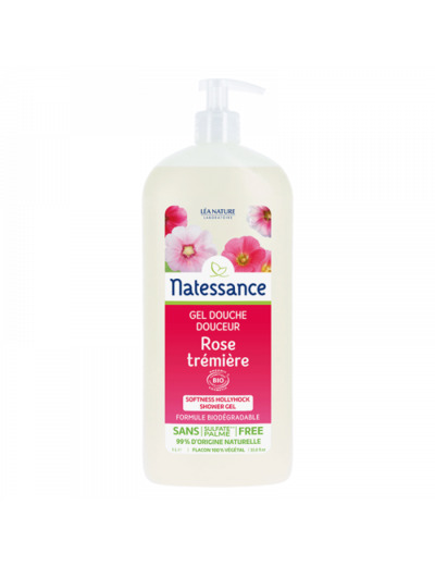 Gel Douche Rose Tremiere Douceur 1l Natessance