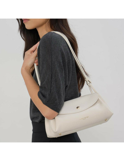 Lancaster Accordéon Double Sac Trotteur 470-88 Ecru In Beige