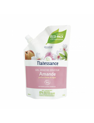 NATESSANCE BIO GEL DCHE AMANDE 650ML