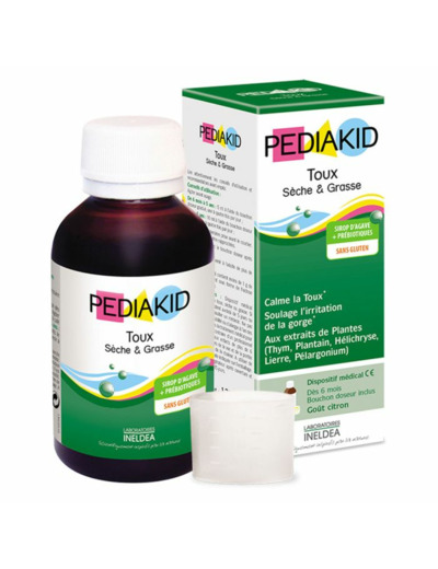 Sirop Toux Seche Et Grasse Gout Citron 125ml Pediakid