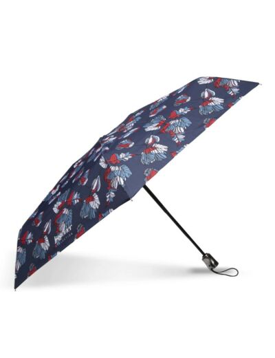 Isotoner Parapluie Femme Pliant X-TRA Solide Auto Fleur japonaise