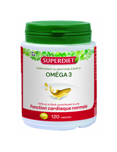 SUPERDIET OMEGA 3 SUPERD CAPS 120