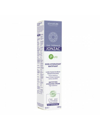 Soin Hydratant Matifiant 50ml Pure Eau thermale Jonzac