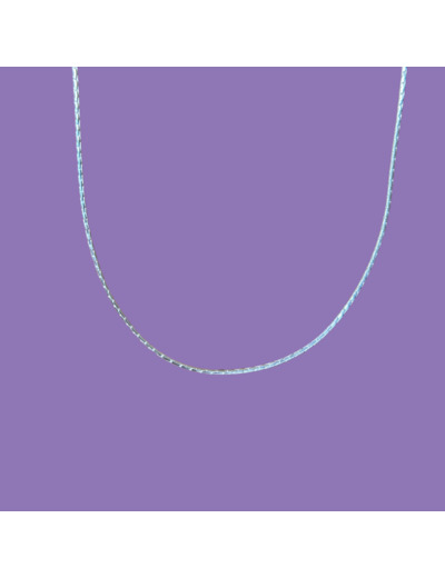 CHAÎNE ARGENT MAILLE HARICOT