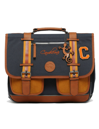 Caméléon Vintage Urban Cartable 38cm Mustard Badges