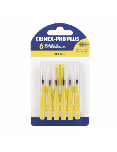 Brossettes Interdentaires Mini X6 Phb Plus Crinex