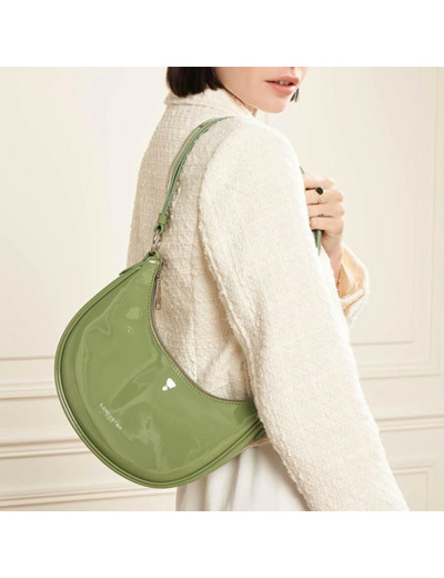 Lancaster Vernis Firenze Sac Hobo 480-106 Jade