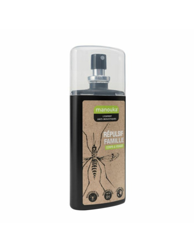 Anti-moustiques Lotion Famille Toutes Zones 75 ml Manouka