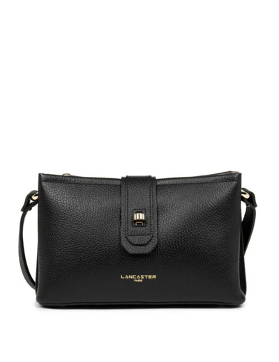 Lancaster Foulonné Double Petit Sac Trotteur 470-52 Noir In Nude