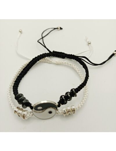 Bracelet couple/amitié ying yang