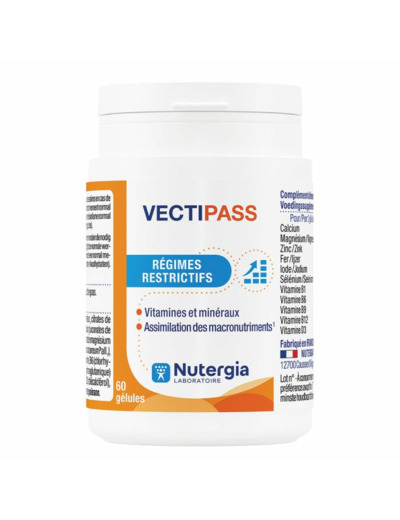 Vectipass 60 Gélules Régimes Restrictifs Nutergia